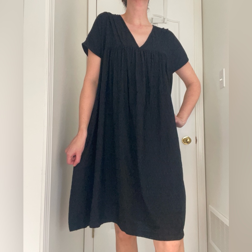 Thing Thing Cotton Black Dress Size 10